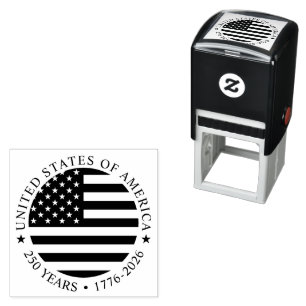 USA 4th July Independence Day 250 Years of Freedom Self-inking Stamp