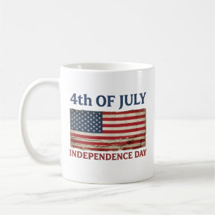 USA 4th of July 1776-2026 Vintage American Flag Coffee Mug