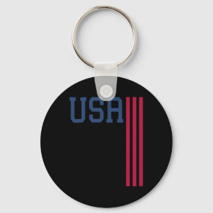 Usa 4th Of July American Flag Key Ring