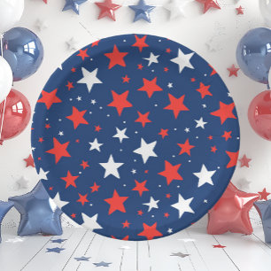USA 4th of July Paper Plate