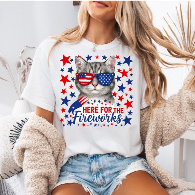 USA 4th of July Shirt, Patriotic Gift for Her  T-Shirt (Creator Uploaded)