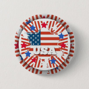 USA 6 CM ROUND BADGE