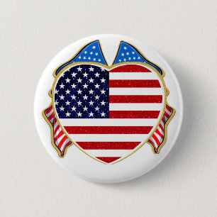 USA 6 CM ROUND BADGE