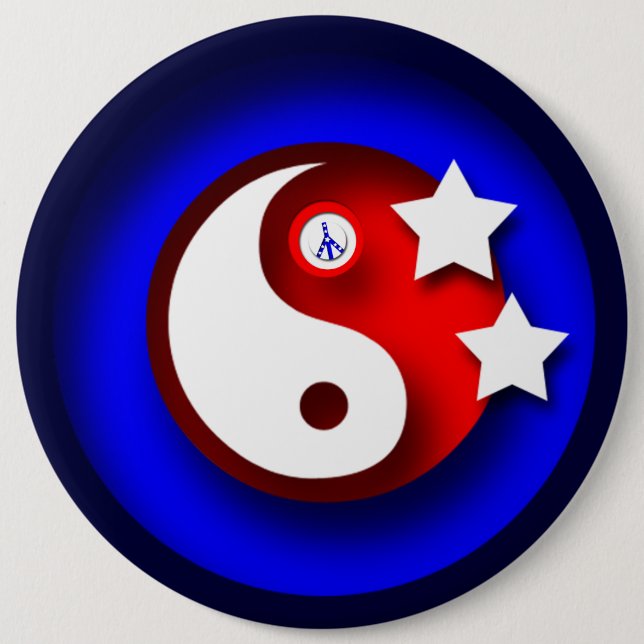 USA 6 CM ROUND BADGE (Front)