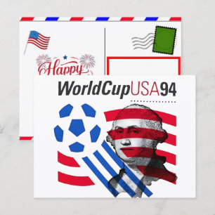 USA 94 World Cup Legacy & 4th of July 2026 Soccer  Holiday Postcard