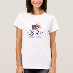 USA – A Nation of Freedom Rise with the Flag T-Shirt