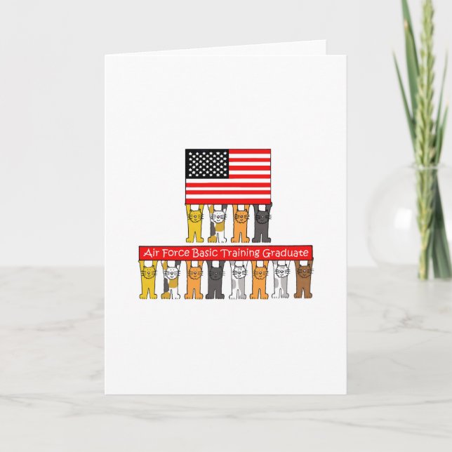 USA Air Force Basic Training Graduate. Card (Front)