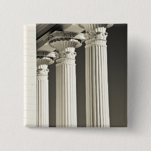 USA, Alabama, Montgomery. Alabama State Capitol, 15 Cm Square Badge