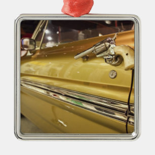 USA, Alabama, Tuscumbia. Alabama Music Hall of 3 Metal Tree Decoration