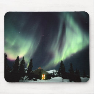 USA, Alaska, Chena Hot Springs. Aurora Mouse Pad