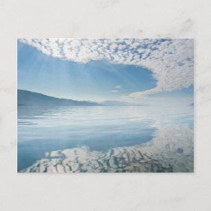 USA, Alaska, Freshwater Bay. Clouds Reflected Postcard