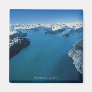 USA,Alaska,Glacier Bay National Park,aerial view Magnet
