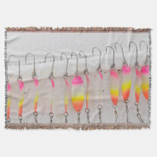 USA, Alaska, Hoonah. Commercial Salmon Fishing Throw Blanket