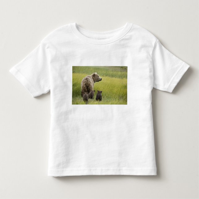 USA, Alaska, Lake Clark National Park. Grizzly Toddler T-Shirt (Front)