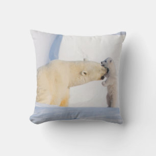 USA, Alaska, North Slope Polar Bears Cushion