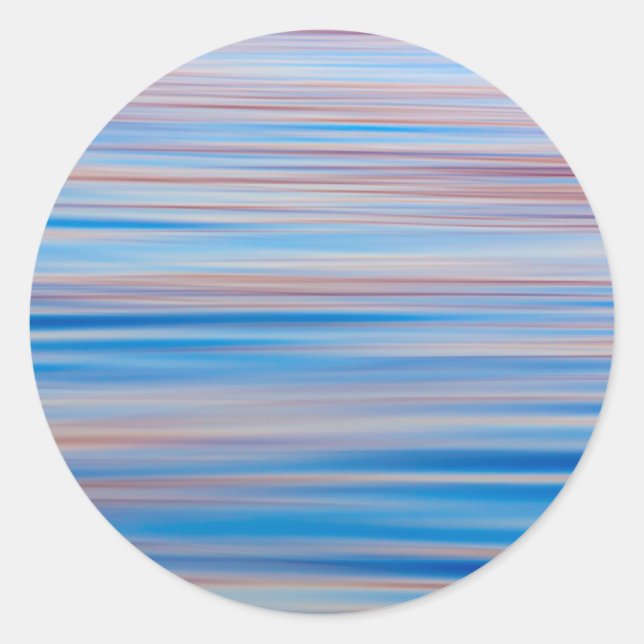 USA, Alaska. Water Abstract At Sunset Classic Round Sticker (Front)