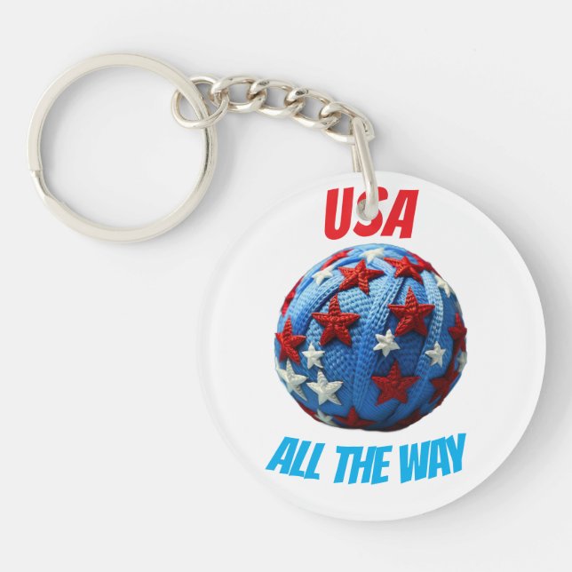 USA All The Way Key Ring (Front)