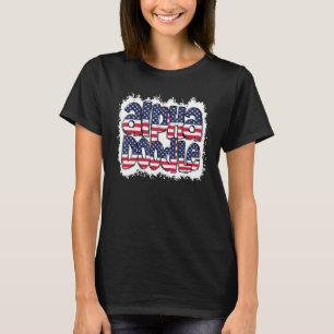 Usa Alphabet Letters Bundle Patriotic American Fla T-Shirt