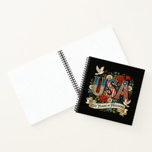 USA  America 1776-2026 250 Years Freedom Notebook