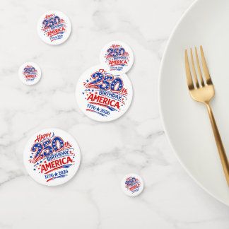 USA America 250th Anniversary Patriotic Confetti