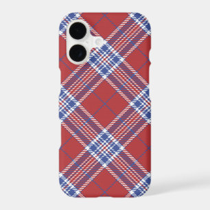 USA America Colors Plaid Tartan Red White Blue