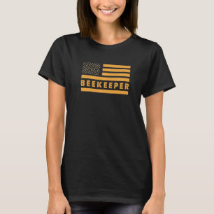 USA America Flag Bees Beekeeper T-Shirt