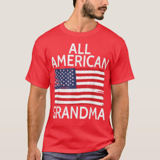 USA America Independence All American Grandma  T-Shirt