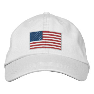 USA America Patriotic Embroidered Hat