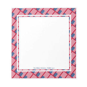 USA AMERICA Patriotic Personalised Notepad