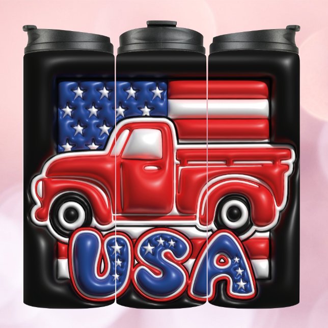 USA America trucj 3d Inflated Effect Tumbler (Creator Uploaded)