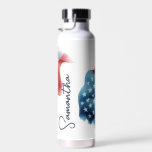 USA Americal Flag Stars & Stripes Custom Water Bottle<br><div class="desc">Show off your American pride with this custom insulated water bottle—a must-have for Fourth of July, Independence Day, and all your favourite USA celebrations. Featuring a bold American flag design in vibrant red, white, and blue watercolor, this bottle blends patriotic flair with everyday function. Perfect for 4th of July party...</div>