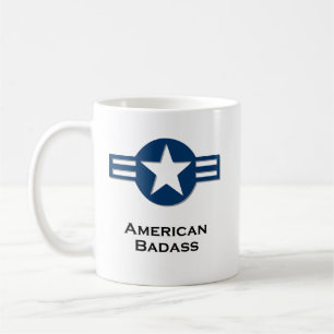USA American Badass blue Coffee Mug