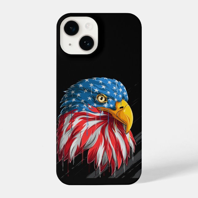USA American Bald Eagle Logo iPhone Case (Back)