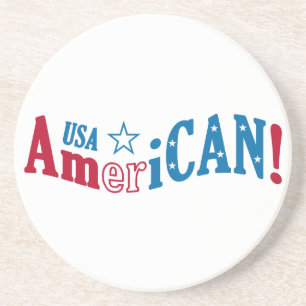 USA AmeriCAN! custom coaster