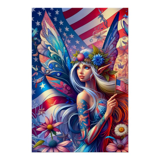 USA American Fairy Poster (Front)