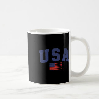 Usa American Flag 4th Of July Americana Bold Blue  Coffee Mug