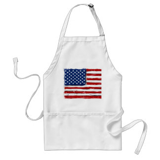 USA American flag apron Memorial Day picnic bbq