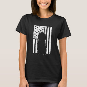Usa American Flag Boykin Spaniel Dog Theme Design T-Shirt