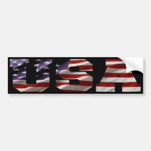 USA American Flag Bumper Sticker