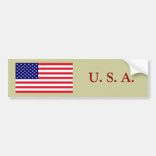 USA - American Flag Bumper Sticker