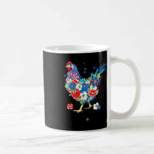 Usa American Flag Chicken Lover 4th Of July Patrio Coffee Mug