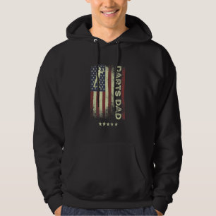 USA American Flag  Darts Dad 1 Hoodie