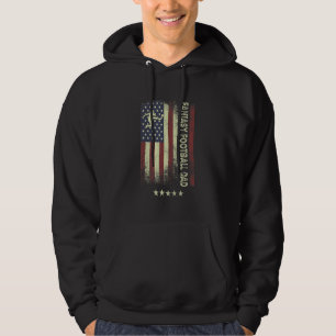 USA American Flag Fantasy Football Dad 1 Hoodie