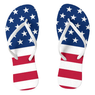 USA American Flag Flip Flops Sandals