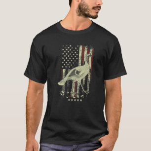 USA American Flag Hunters - Hunting Wild Turkey Bi T-Shirt