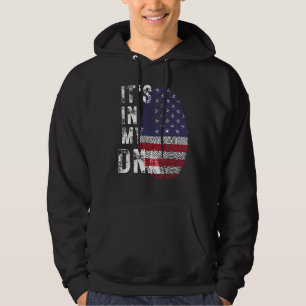 Usa American Flag It's In My Dna Fingerprint For M Hoodie