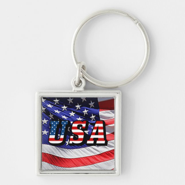 USA - American Flag Key Chain (Front)