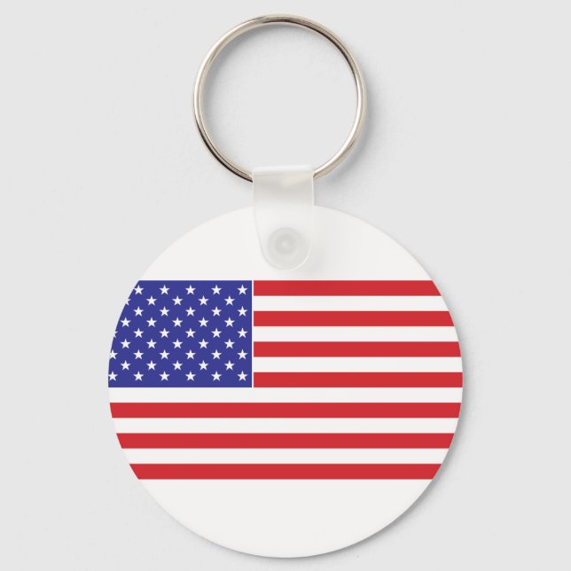 USA American Flag Key Ring (Front)