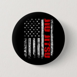 USA American Flag lice Jiu Jitsu Brazilian BJJ 6 Cm Round Badge