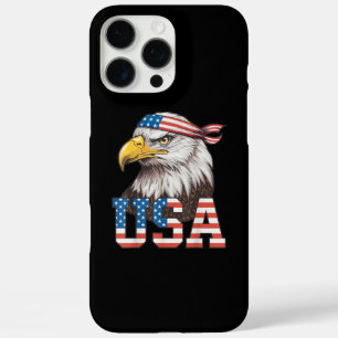 USA American Flag Men Women Kids Bald Eagle Patrio iPhone 16 Pro Max Case